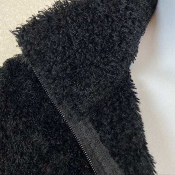 Avalanche Teddy Bear Fleece Polartec Coat Jacket Vintage Black Made in USA SZ M - Picture 4 of 14